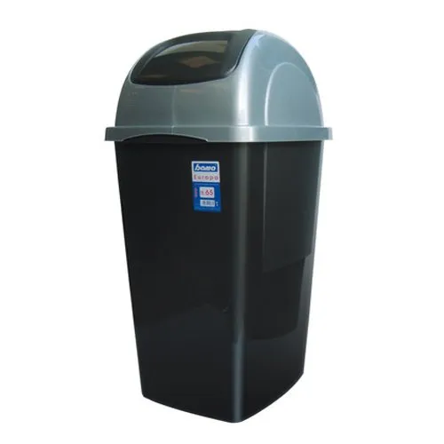 Bama 40082 Europa pattumiera, Colore: Nero, White, One Size, 65 Litre