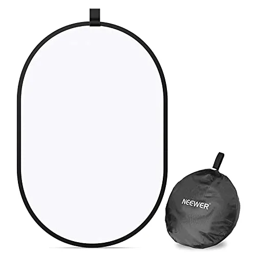 Neewer Fotografia Studio di Luce Riflettore Pop-out Pieghevole Diffusore Morbido Disc Panello con Custodia da Portare per Studio e Ritratto Outdoor Fotografia Prodotto Ripresa Video(23,6x35")