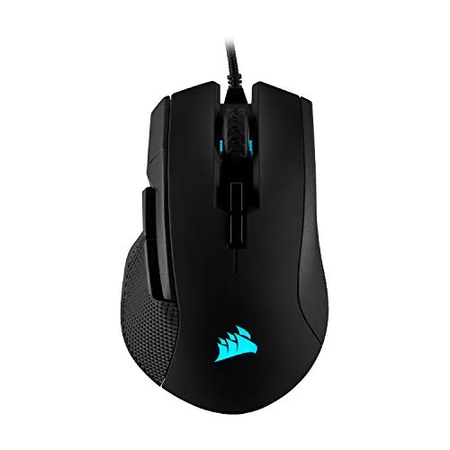 CORSAIR IRONCLAW RGB Mouse da Gioco FPS/MOBA con Cavo - 18.000 DPI - 7 Pulsanti Programmabili - Progettato per Mani Grandi - Compatibile con iCUE - PC, Mac, PS5, PS4, Xbox - Nero