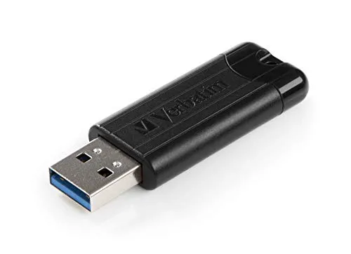Verbatim PinStripe unità flash USB 256 GB USB tipo A 3.0 (3.1 Gen 1) Nero