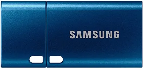 Samsung Memorie Type-C USB Flash Drive, USB 3.2, Type-C, Velocità di Lettura Fino a 400 MB/s, 256 GB, Blu (MUF-256DA)
