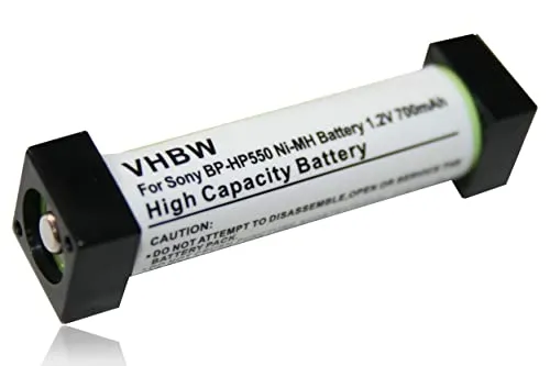 vhbw batteria compatibile con Sony MDR-RF800RK, MDR-IF140, MDR-IF140K, MDR-RF800R auricolari cuffie wireless (700mAh, 1,2V, NiMH)