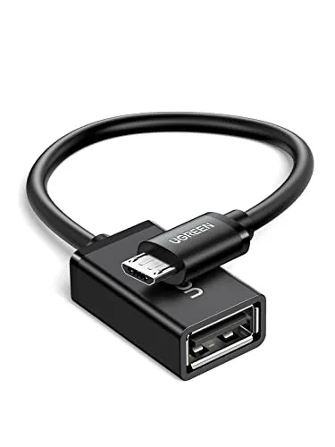 UGREEN Cavo OTG Micro USB, Adattatore Micro USB Maschio a USB 2.0 Femmina Compatibile con Galaxy Tab A 10.1 (2016) A10/A7(2018), Huawei P smart/P10 Lite/Mate 10 Lite, Xiaomi Redmi7 ecc