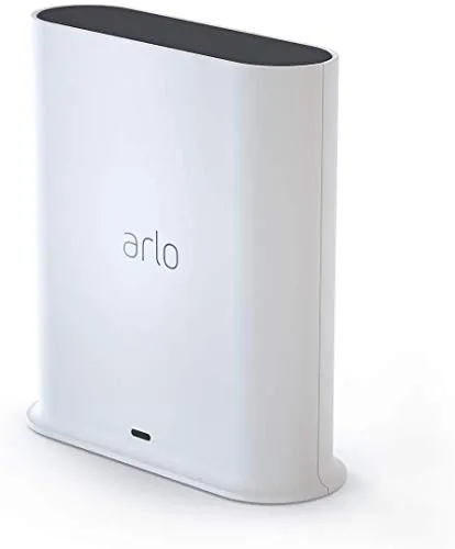 Arlo Ultra SmartHub Wi-Fi Dual Band per telecamere di videosorveglianza Arlo, Sirena, Slot SD, Compatibile con Alexa, Google Wi-Fi, Apple Homekit, Z-Wave, Zigbee, Arlo RF, Bianco, VMB5000-100EUS