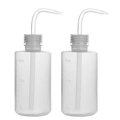 StonyLab 2 Pacchi 250 ml Bottiglie di Plastica da Spremere, in LDPE con Bocca Stretta, Squeeze Wash Bottle - 250 ml