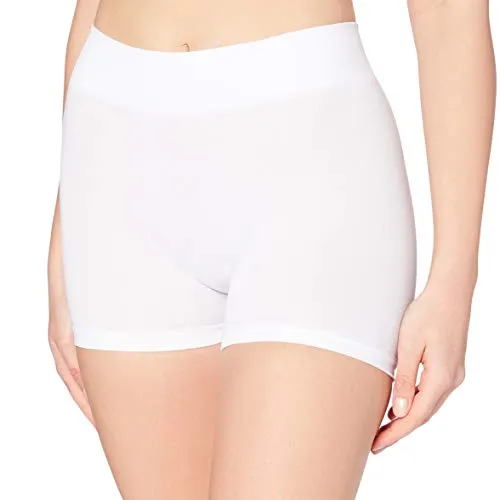 PIECES Pclondon Mini Shorts Noos, Slip Donna, Bianco (Bright White Bright White), 36 (Taglia Produttore: S/M)