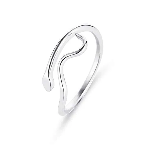 HYLJZ Anello New Opening Stainless Steel Snake Ring for Women Trendy Wedding Rings Gold for Couples Adjustable Finger Jewelry