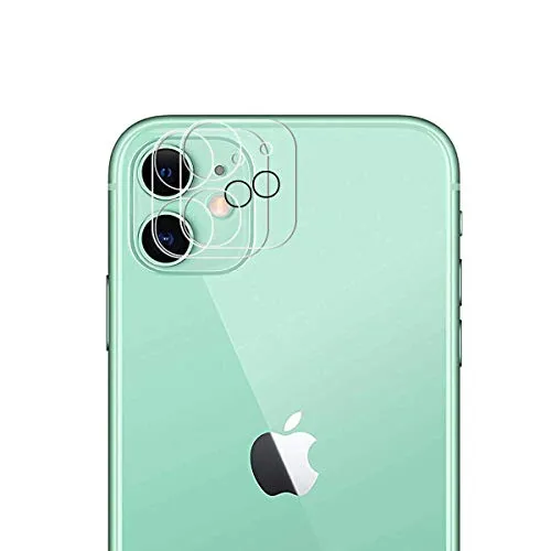 Aerku Fotocamera Posteriore Pellicola Vetro Temperato per iPhone 11 2019, [Piena Copertura] Ultra Sottile Pellicola Protettiva HD Anti Graffi Trasparenza Screen Protector Film [2 Pezzi]