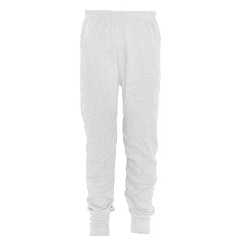 Floso sotto Pantaloni Termici Bambini/Unisex (6-8 Anni (Fianchi 55cm)) (Bianco)