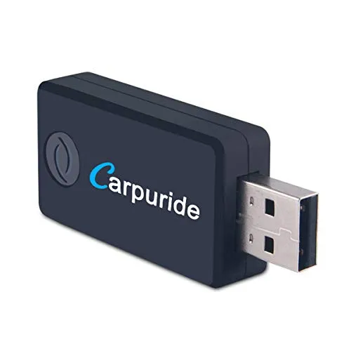 CARPURIDE (Versione Aggiornata) Trasmettitore Bluetooth per TV PC, Low Latency, (3.5 mm, RCA, USB del Computer Audio Digitale) Dual Link Wireless Audio Adattatore per Cuffie, Plug And Play