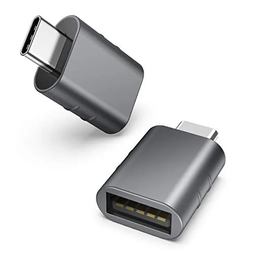Syntech Adattatore da USB C a USB [2 pezzi], Conversione da Thunderbolt 4/3 a USB 3.1/3.0/2.0 per iPhone 15 Pro Max MacBook Pro 2021 MacBook Air, Galaxy S9/S8/Tab S3, Dell XPS