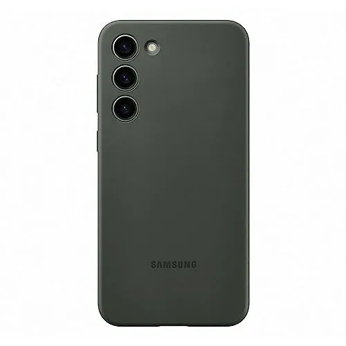 Samsung Silicone Cover custodia morbida colorata per Galaxy S23+, Khaki