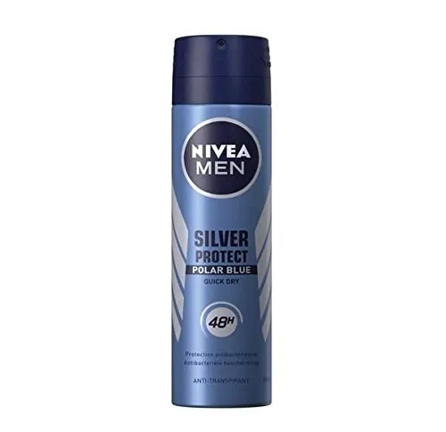 3 Nivea Men deodorante spray "Silver Protect Polar Blue" – 150 ml