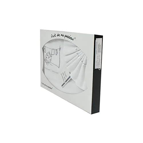 Box Set lenzuola per culla, passeggino, navicella bianco e grigio - Coccinella modello