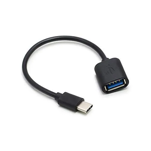 Fertuo Cavo OTG da USB Type-C a Femmina USB 3.1 per Samsung Galaxy Tab A9 / A8 / A7 / S9 / S8 / S7 / S6 / S6 Lite / S5e / S4 / Tab A 10.5 / Tab A 10.1 2019 / Lenovo Tab/Galaxy Smartphone, 18cm, Nero