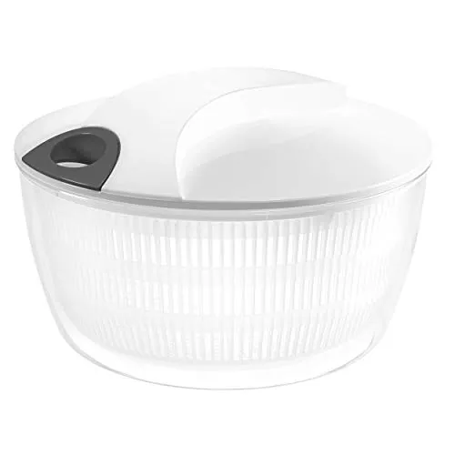 Moha - Centrifuga per Insalata Turby, in plastica, Diametro: 24 cm, Colore Bianco