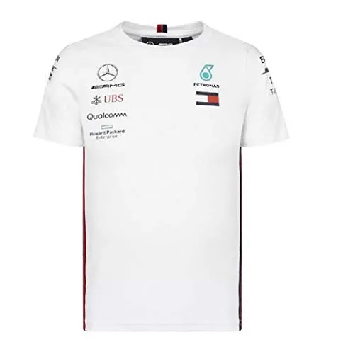 Mercedes-AMG Petronas Motorsport 2019 Official Formula 1 Merchandise F1™ | T-Shirt | Maglietta | Sportiva da Bambino | Bianca | (92)