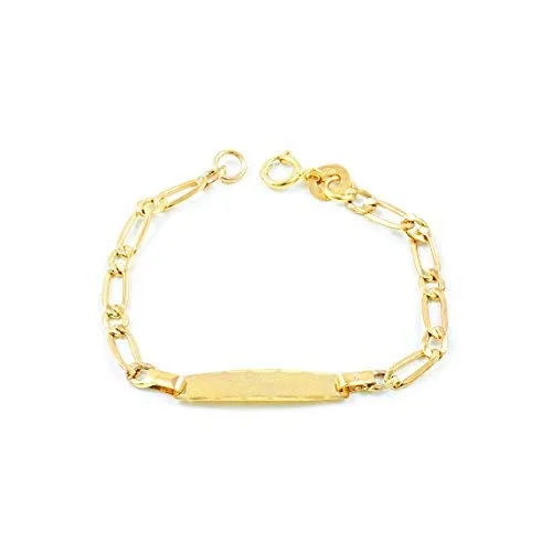 Monde Petit Bracciale per bambini - oro giallo 9k (375) - Scatola Regalo - Certificato di garanzia