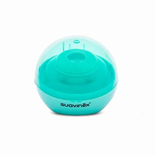 Suavinex DUCCIO - Sterilizzatore portatile per succhietti a luce UV, con USB o con batterie, Sterilizza in 3 minuti, Uccide il 99% dei germi, Verde