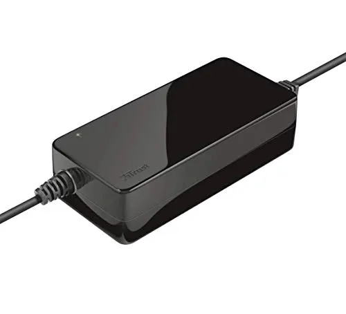 Trust Xumo Caricabatterie Universale da 90 W per Laptop, uscita fino a 18-20 Volt e 90 Watt, Nero