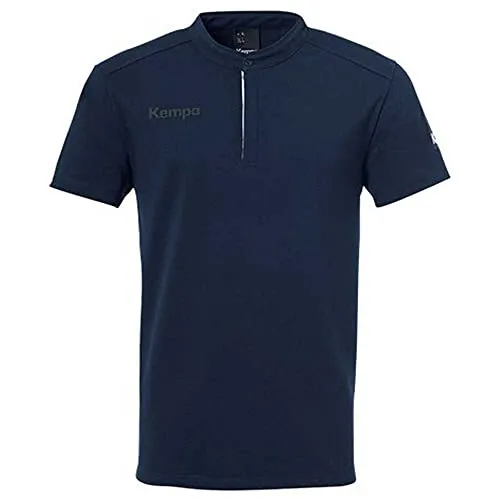 Kempa Status Polo T-Shirt da Gioco di Pallamano, Azul Marino, L Uomo