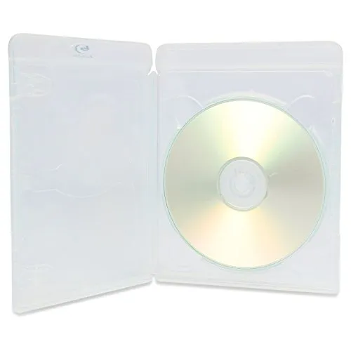 Amaray Vortex Eco-Lite - 50 custodie singole per dischi Blu-ray, trasparenti