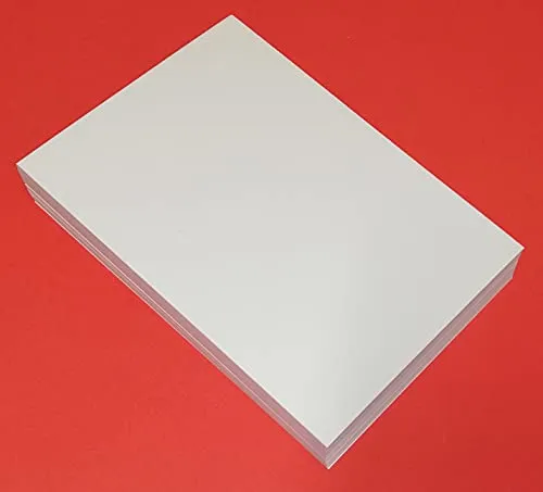 tipome 200 Fogli di Carta Fsc bianca spessa 120 gr. in formato A5 14,5x20,5cm. per stampa laser e inkjet fronte e retro