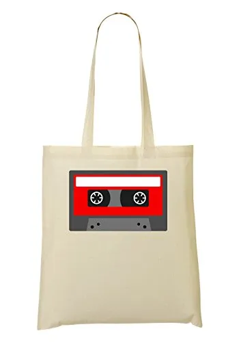 ShutUp Casette Tape Red Bolso De Mano Bolsa De La Compra