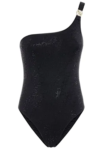 GUESS Costume Intero da Donna Marchio, Modello E3GJ32MC040, Realizzato in Nylon. Nero