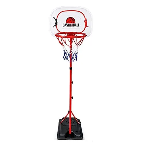 SONGYU-Canestro da Basket Canestro da Pallacanestro Portatile for Bambini Bambini Junior Free Standing Basamento di Pallacanestro con La Palla E Pompa 2 Misure Opzionali Basket Canestro