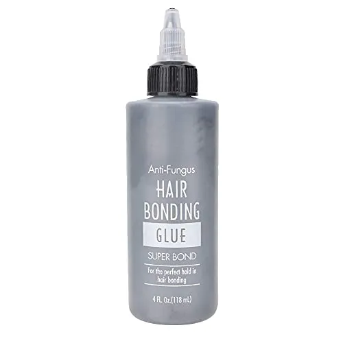 Colla per capelli antiallergica, Adesivo per parrucche trasparente Estensioni gel dei capelli parrucca Bonding colla per gel Pro Salon(118ml)