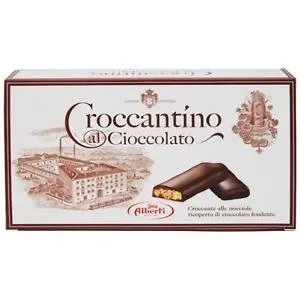 Croccantino al Cioccolato Strega Alberti Croccante alle nocciole ricoperto di cioccolato fondente 55pz 1Kg