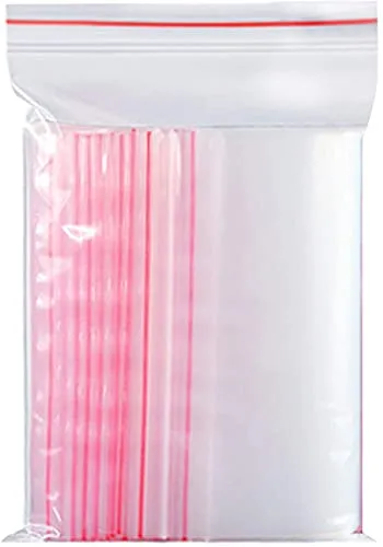 Clyhon Confezione da 100 bustine richiudibili con Cerniera Bustine in plastica Trasparente richiudibili Borsa Riutilizzabile con Cerniera Resistente, 10 x 15 cm
