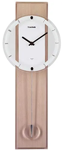 Time Bar - Orologio a pendolo in legno, con movimento al quarzo.