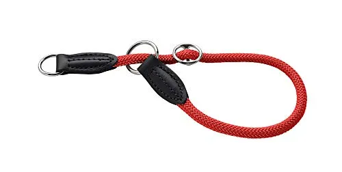 HUNTER Freestyle - Collare da allenamento con anello di arresto, 35/8 cm, colore: Rosso