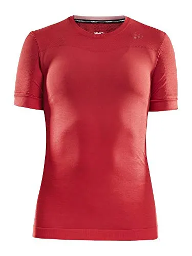 Craft Fuseknit Comfort RN SS W, Strato Base Donna, Rosso, M