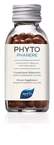 Phyto Phytophanere Integratore Alimentare Naturale Fortificante per Capelli e Unghie, Adatto a Tutti i Tipi di Capelli, Confezione da 90 Capsule