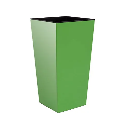 Vaso per piante Urbi Square 49 Lt con inserto, altezza 61 cm colore: verde oliva