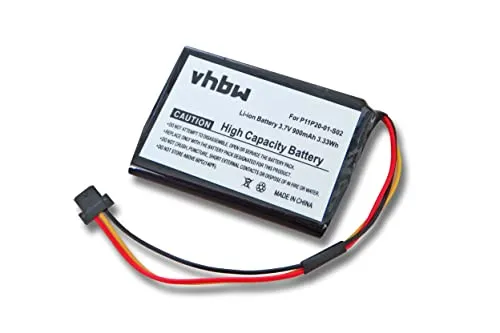 vhbw batteria compatibile con TomTom Route XL navigatore GPS (900mAh, 3,7V, Li-Ion)