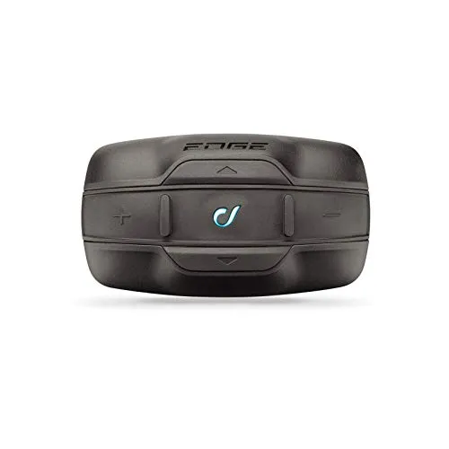 INTERPHONE CellularLine EDGE - Interfono Bluetooth da casco per comunicazione in moto, Fino a 4 motociclisti, Distanza 1Km, Autonomia 12 ore, Radio , MP3, GPS, Impermeabile, Universale - Singolo.