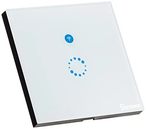 Sonoff Touch EU Pannello Interruttore WIFI Smart Con APP eWeLink Max 2A Funzione Deviatore Compatibile Con Amazon Alexa e Google Home e Scatola 86X86