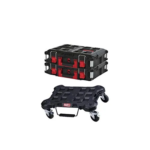 PACKOUT MILWAUKEE PACKOUT Flat Trolley Pack - 2 Scatole da trasporto 40L Dimensione 2