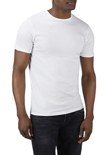 Charles Wilson Confezione da 4 T-Shirt Girocollo da Uomo Elasticizzate in Elastan (XX-Large, Bianco 62)