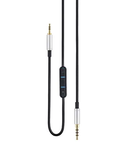 AGS Retail Ltd - Cavo audio di ricambio compatibile per Bose Noise Cancelling 700/NC700, cavo nero con jack audio a gradini placcati oro, accessori per cuffie