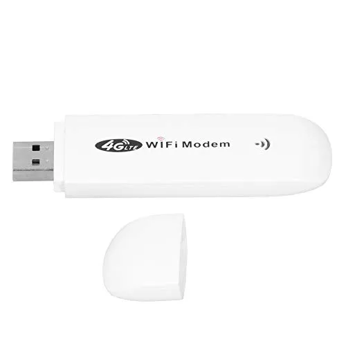 AYNEFY Modem Dongle WiFi, 4G LTE TDD FDD Mini Router Wireless WiFi per Auto con Slot per Scheda SIM, Mini Router Wireless con Interfaccia USB, Modem Stick WiFi Hotspot Router, Plug And