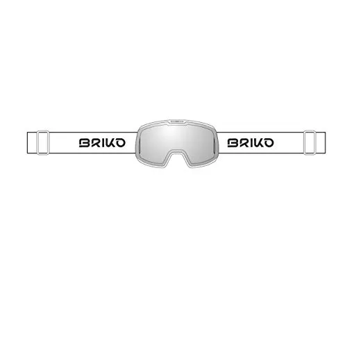 Briko NYIRA 7.6 Photo, Goggles Unisex Adulto, 915WHITE-PHG13, ONE