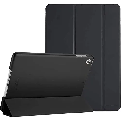 ProCase Cover per iPad 9 2021/ 8 2020/ 7 2019/iPad 10.2” Custodia[A2602 A2603 A2604 A2605 A2270 A2428 A2429 A2430 A2197 A2198 A2200], Smart Cover Sottile Leggero Traslucida Smerigliata -Nero