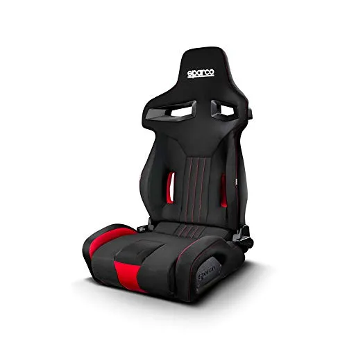 Sparco Sedile Sportivo R333 Nero/Rossa (Regolabile)