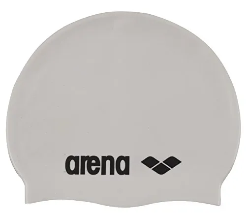 Arena Classic Silicone, Cuffia Unisex Adulto, Bianco (White/Black), Taglia Unica