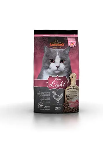 Leonardo Adult Light [2kg] Cibo per gatti | Cibo secco dietetico per gatti | Alimento completo per gatti adulti di tutte le razze di almeno 1 anno